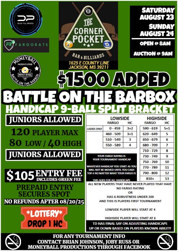 Tournament flyer / rules image